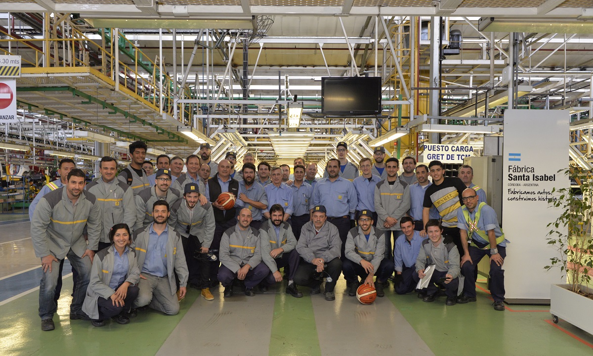 Selección de Básquet fábrica Santa Isabel