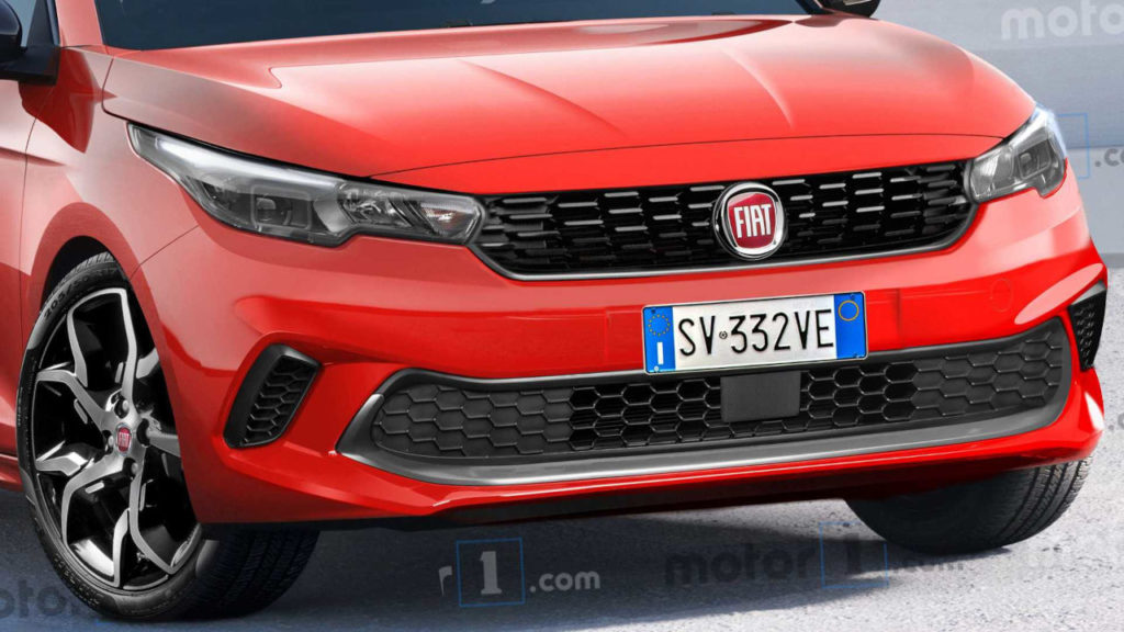 Fiat Punto 2023 rendering