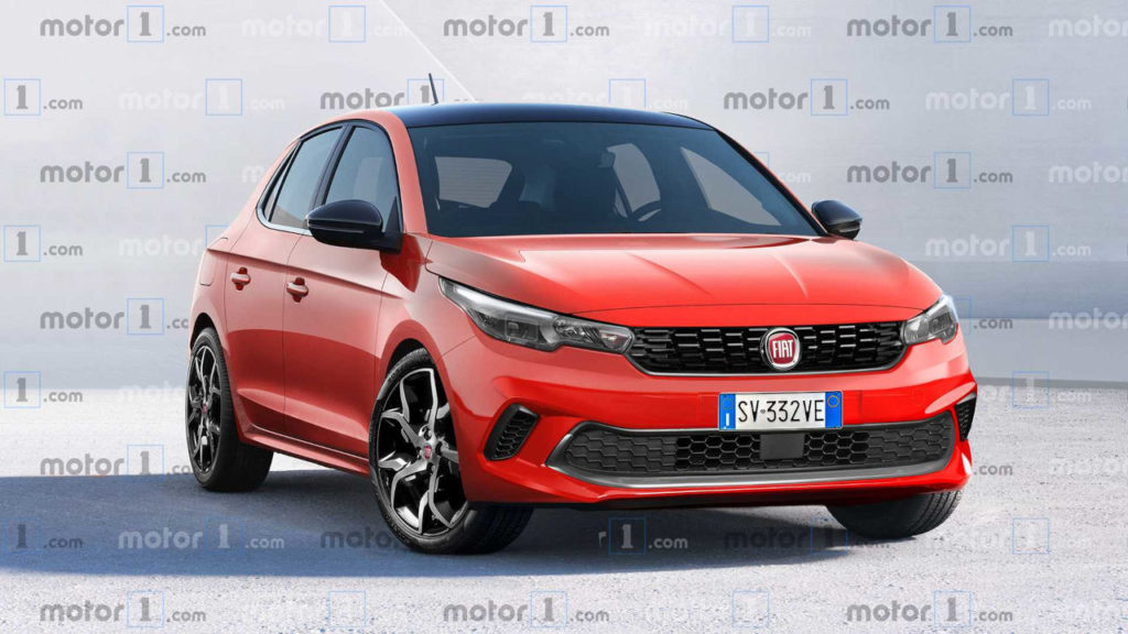 Fiat Punto 2023 rendering