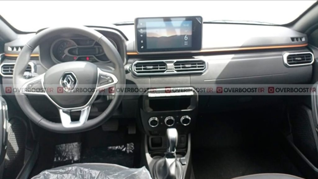Renault Oroch 2023 interior filtrado