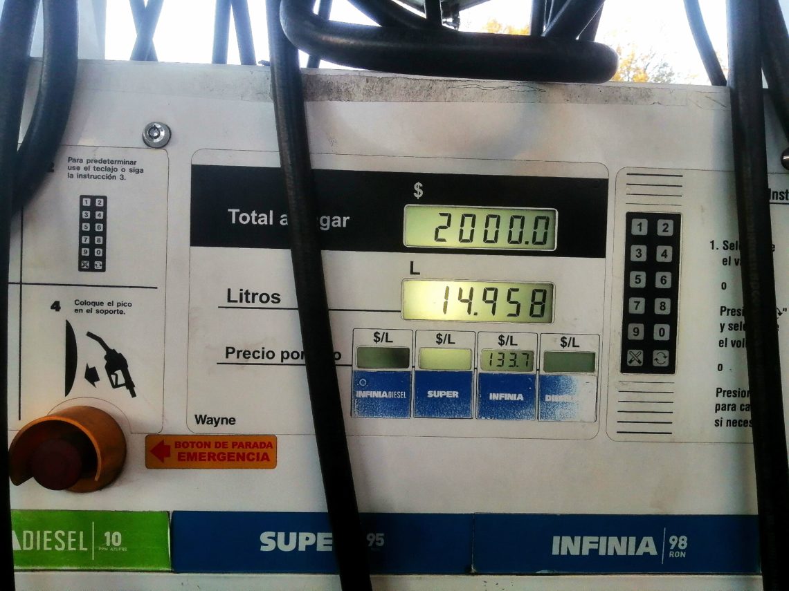 La nafta sigue aumentando