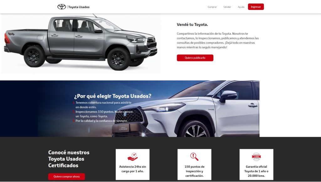 Toyota autos usados