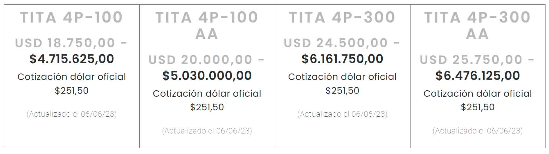 tita-pickup doble cabina -precio