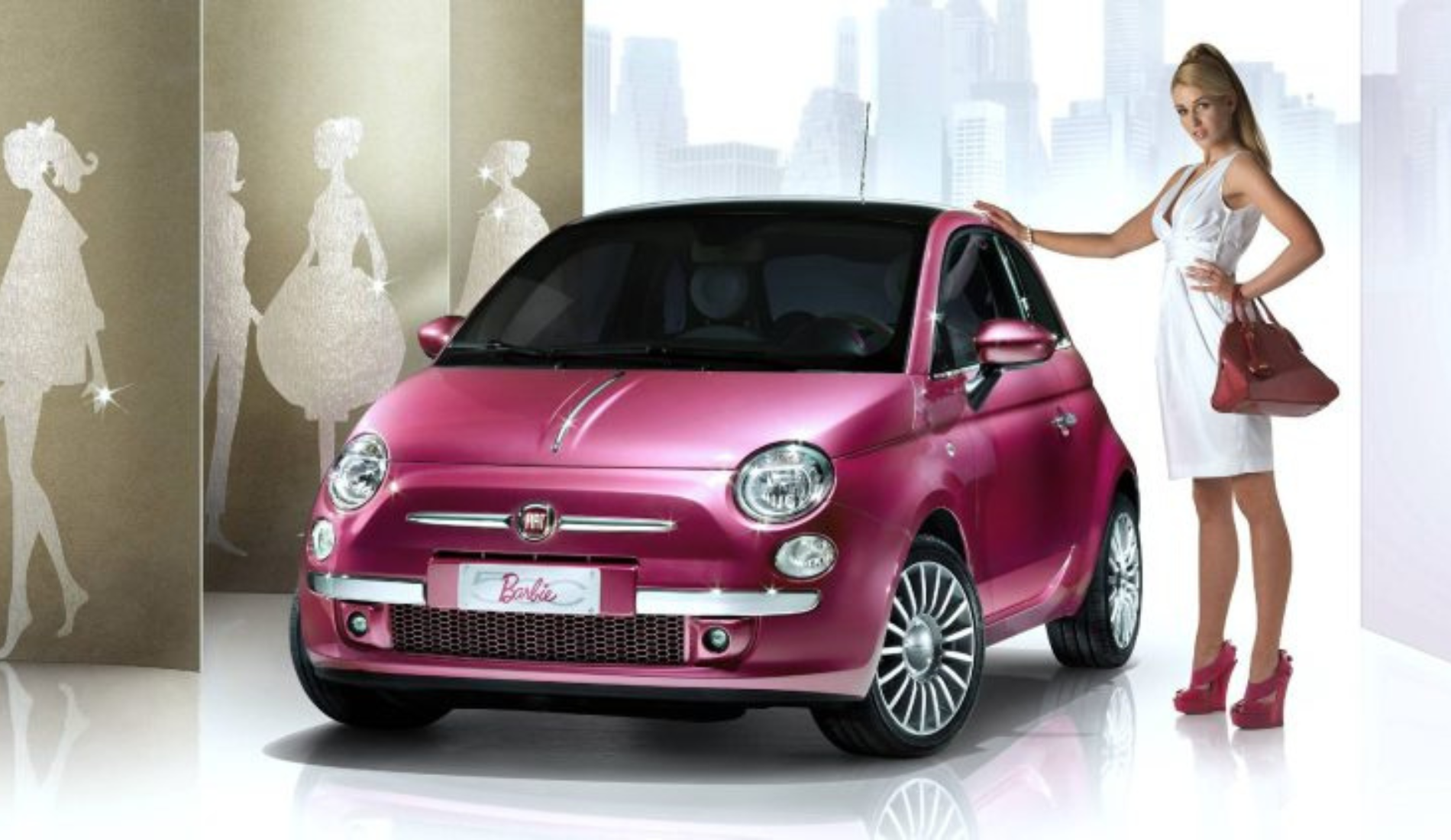 Fiat 500 Barbie.