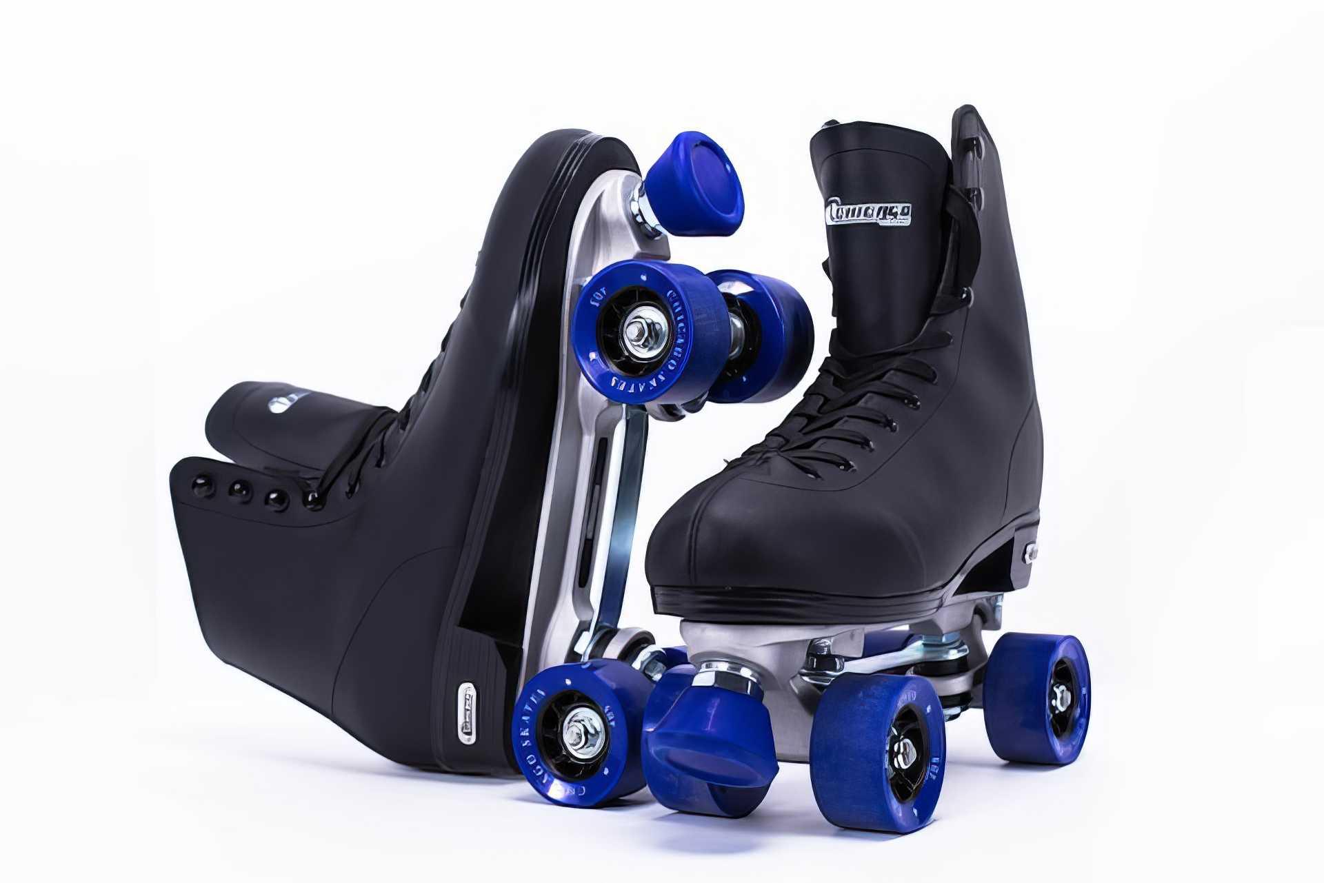 Patines negros. Patinar beneficia la salud